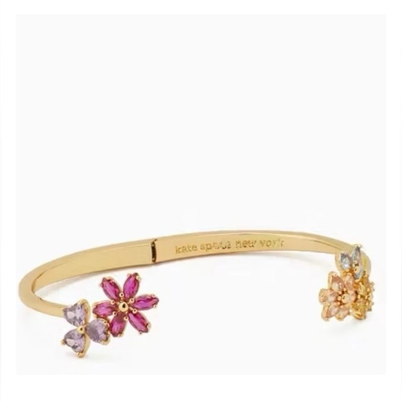 $78 Kate Spade First Bloom Open Hinge Cuff - Picture 3 of 6